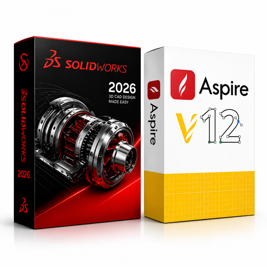 SOLIDWORKS 2026 + Vectric Aspire 12.5 Software Pack | Lifetime Access - Instant Download